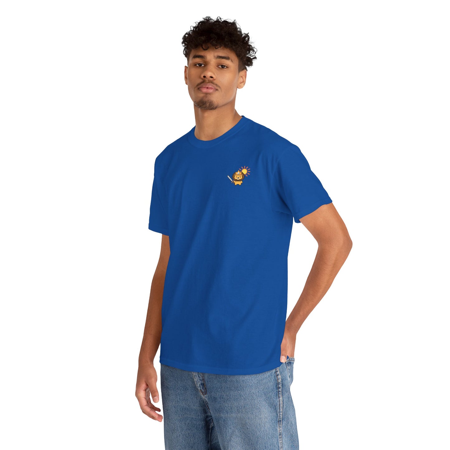 Iran Lion & Sun Pixel Tee — Iran Persepolis and Monarchy Royal Emblem Pixel Graphic T-Shirt
