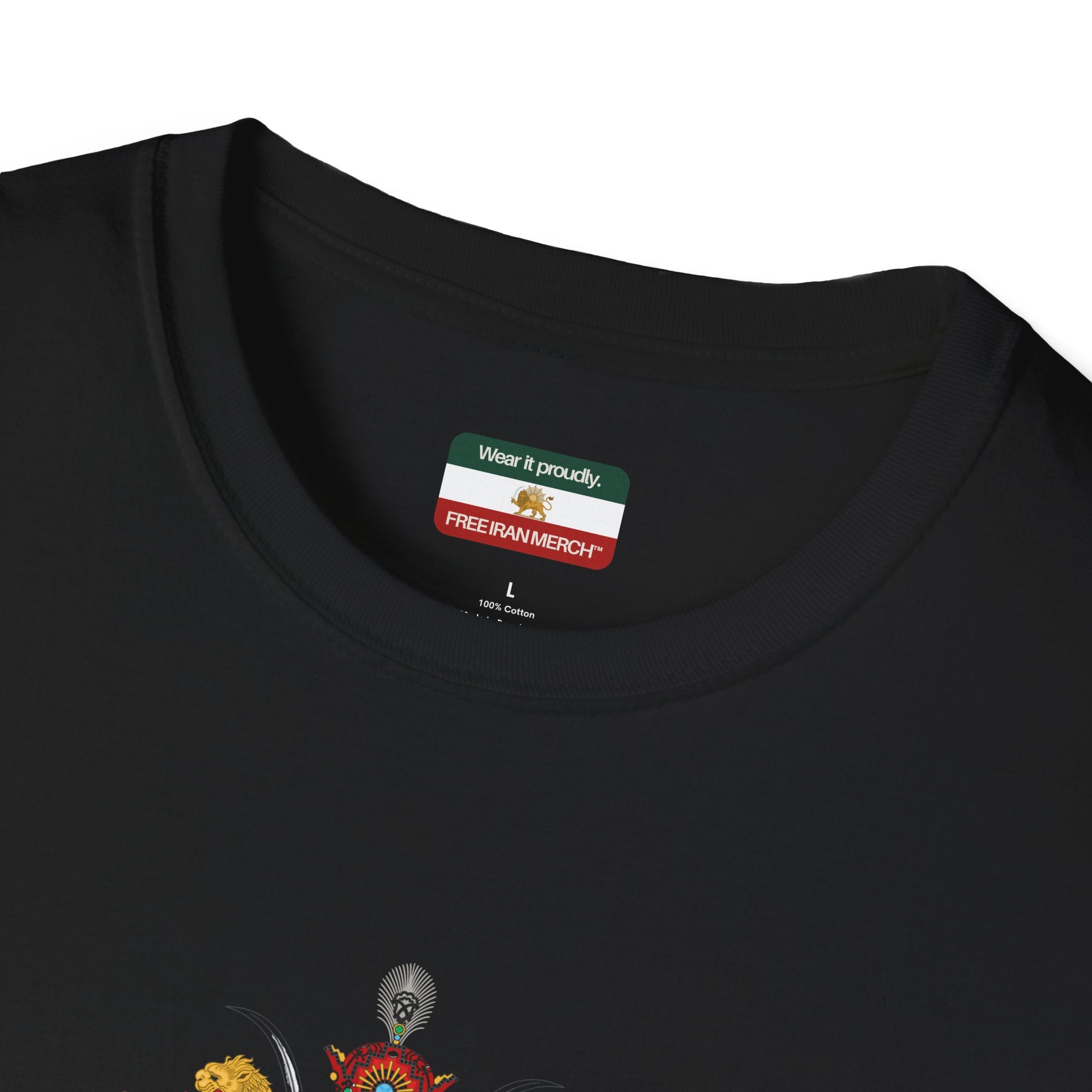 Pahlavi Monarchy Crest T-Shirt — Iran Imperial Emblem Tee