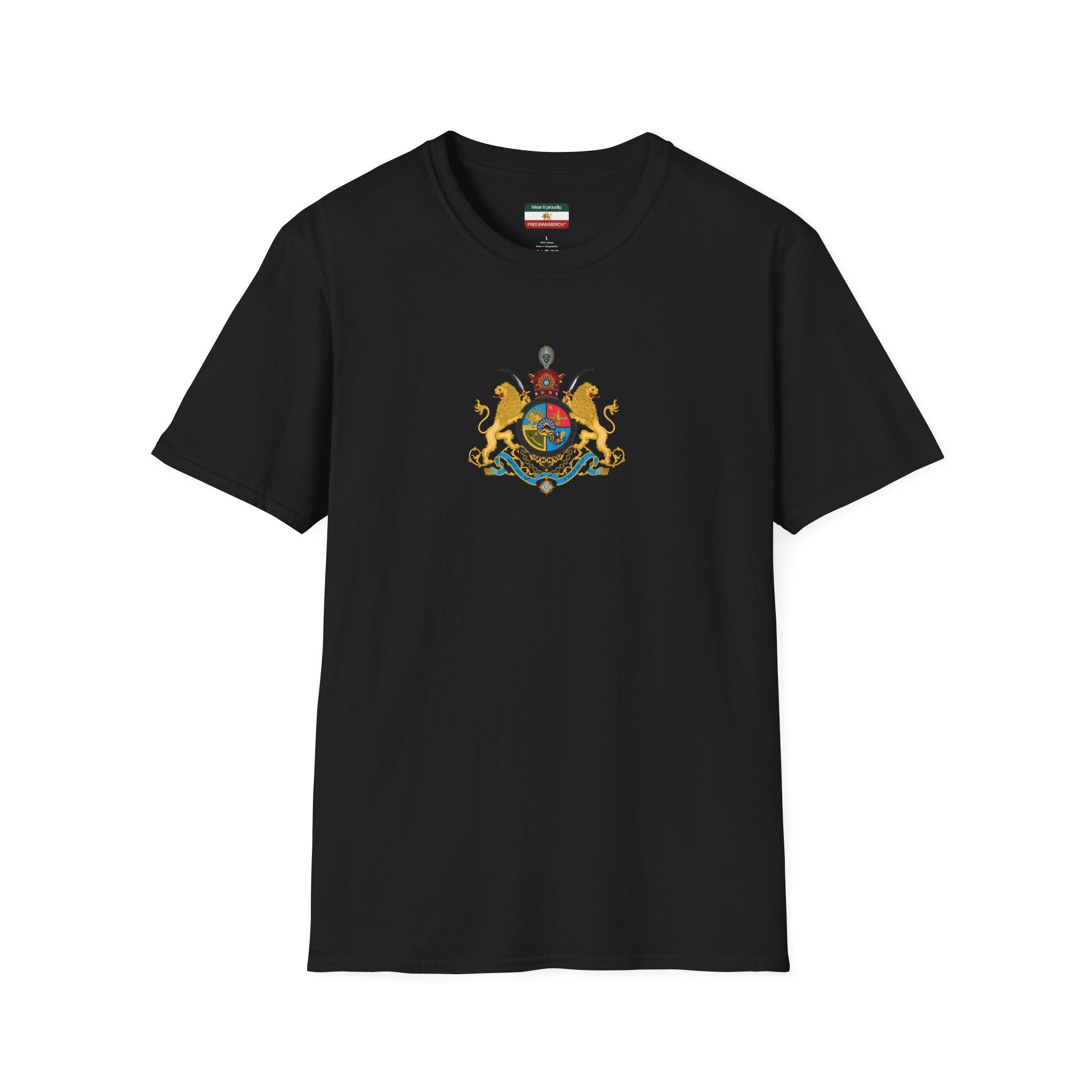 Pahlavi Monarchy Crest T-Shirt — Iran Imperial Emblem Tee
