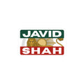 'JavidShah' Sticker — Retro Lion & Sun Decal (Laptop, Water Bottle)