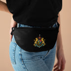 Pahlavi Iran Coat of Arms Fanny Pack — Imperial Mountain and Sun Design