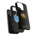 'JavidShah' Magnetic Impact-Resistant Case — Golden Lion and Sun Design