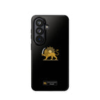 'JavidShah' Magnetic Impact-Resistant Case — Golden Lion and Sun Design