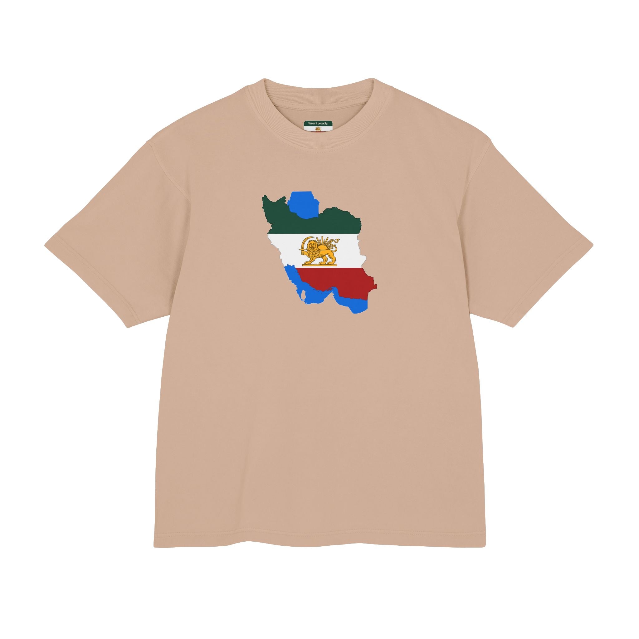 Iran Map with the Lion and Sun T-Shirt
