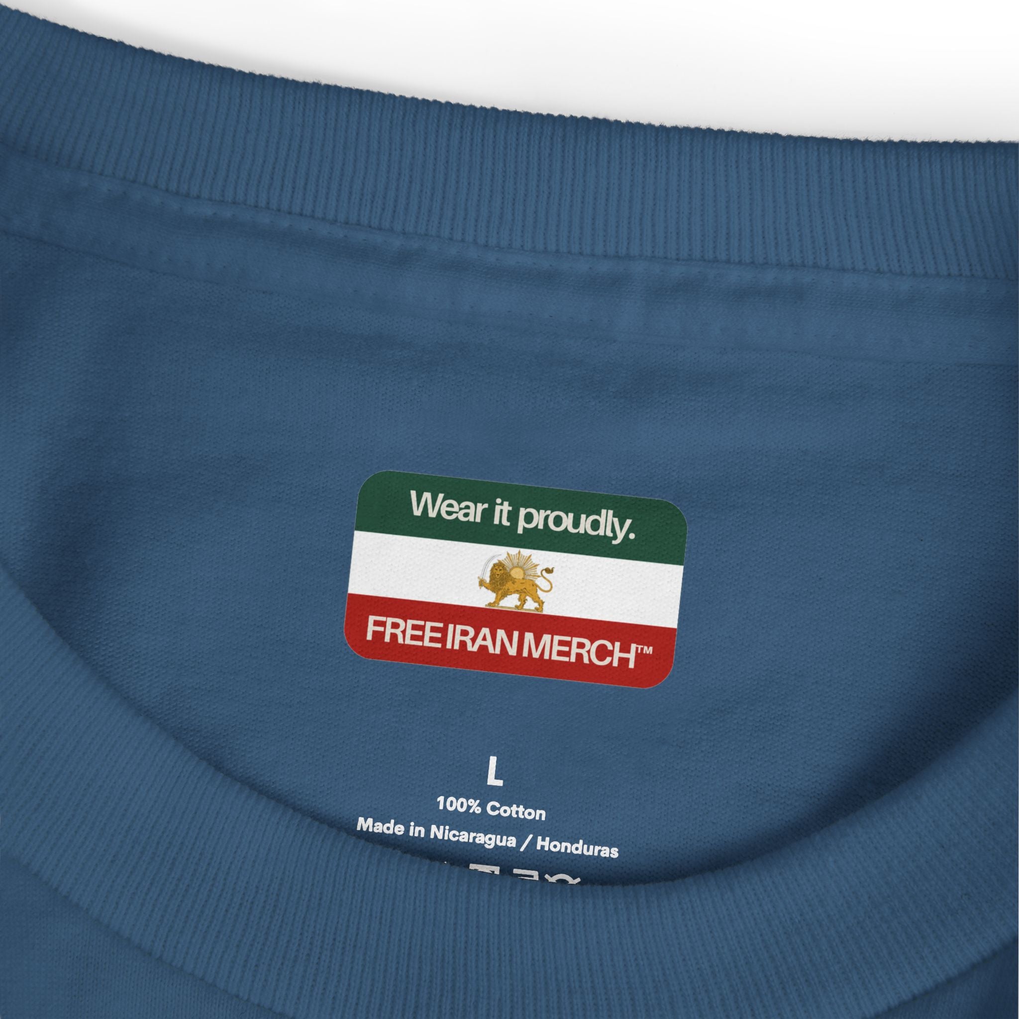 'Make Iran Great Again with Pahlavi' Floral Graphic Tee — Prince Reza Pahlavi Portrait T-Shirt