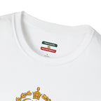 Iran Monarchy Lion & Sun Crest T-Shirt — Vintage Persian Imperial Emblem Tee