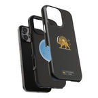 'JavidShah' Magnetic Impact-Resistant Case — Golden Lion and Sun Design