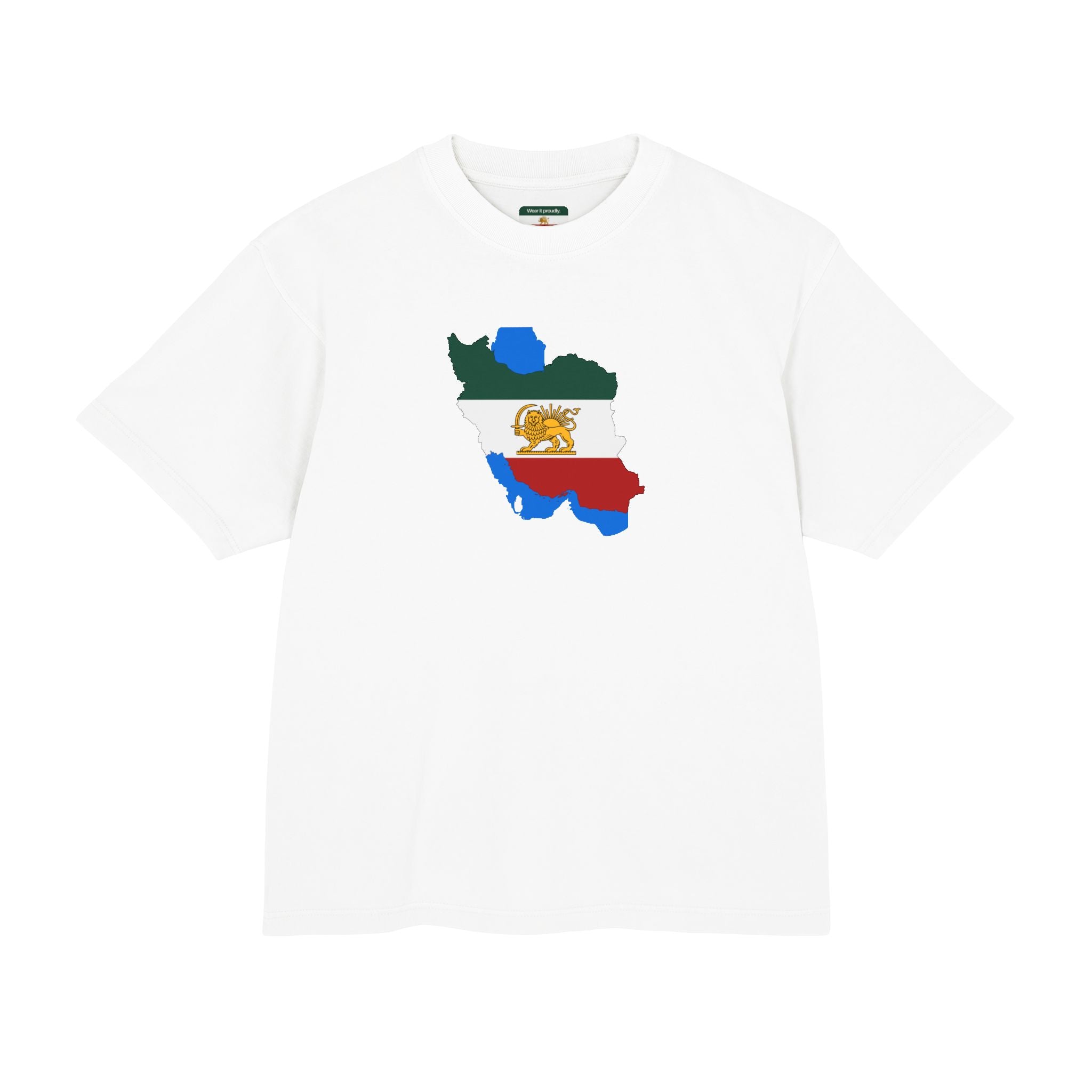 Iran Map with the Lion and Sun T-Shirt