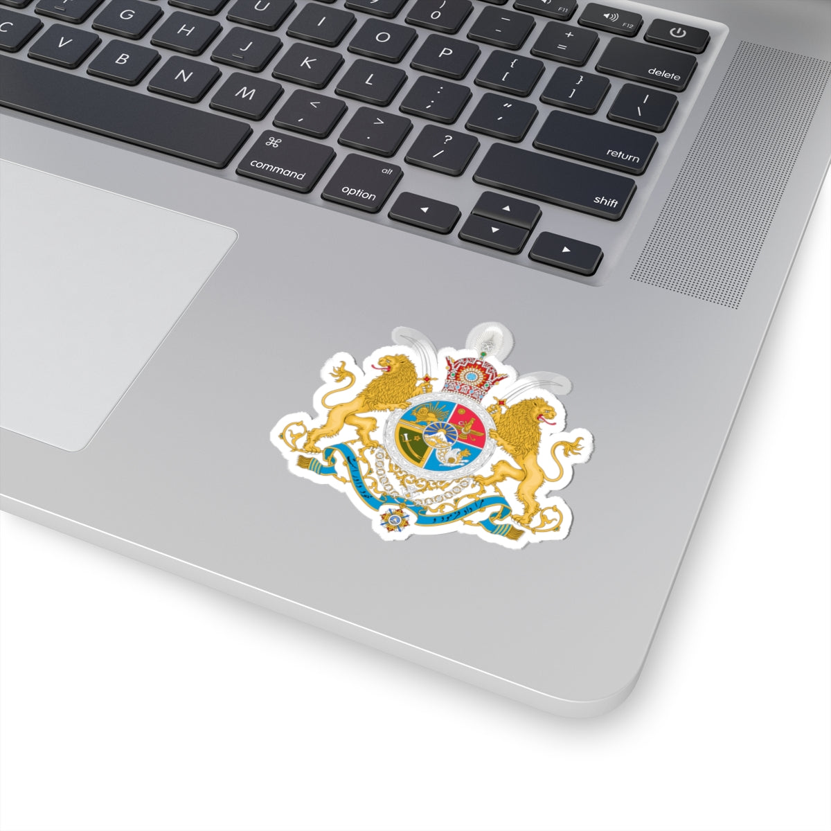 Royal Iran Monarchy Crest Sticker — Vintage Iran Monarchy Crest Laptop Decal