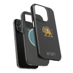 'JavidShah' Magnetic Impact-Resistant Case — Golden Lion and Sun Design