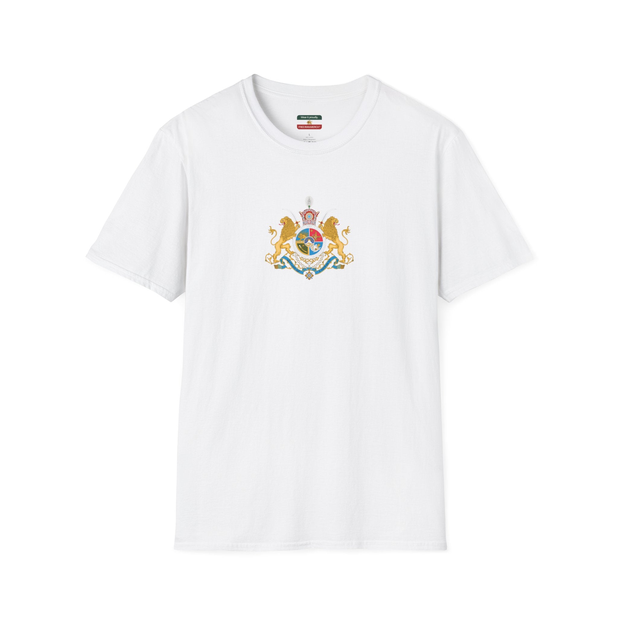 Pahlavi Monarchy Crest T-Shirt — Iran Imperial Emblem Tee