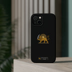'JavidShah' Magnetic Impact-Resistant Case — Golden Lion and Sun Design