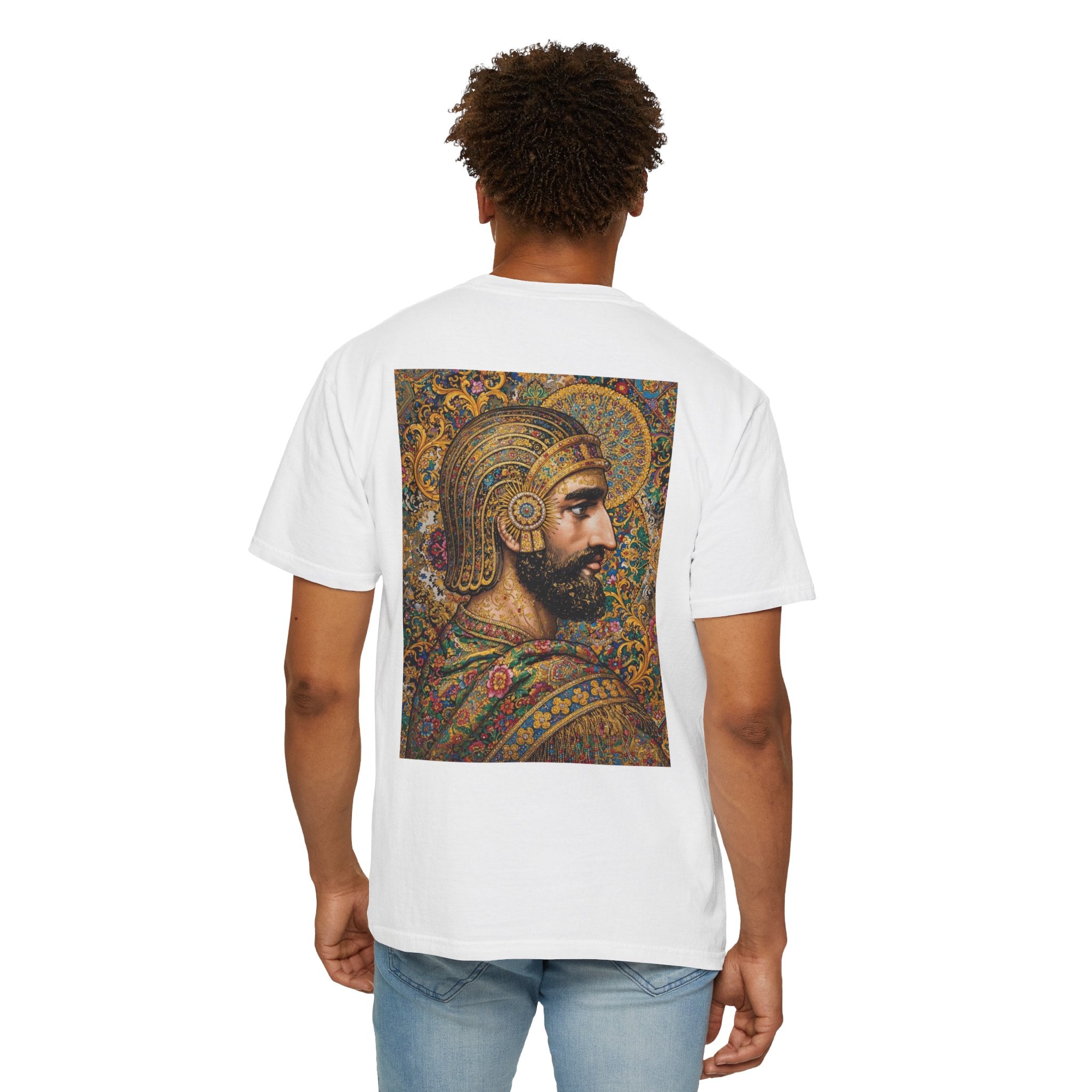 Cyrus the Great Persian Paisley T-Shirt — Floral Persian Heritage Tee