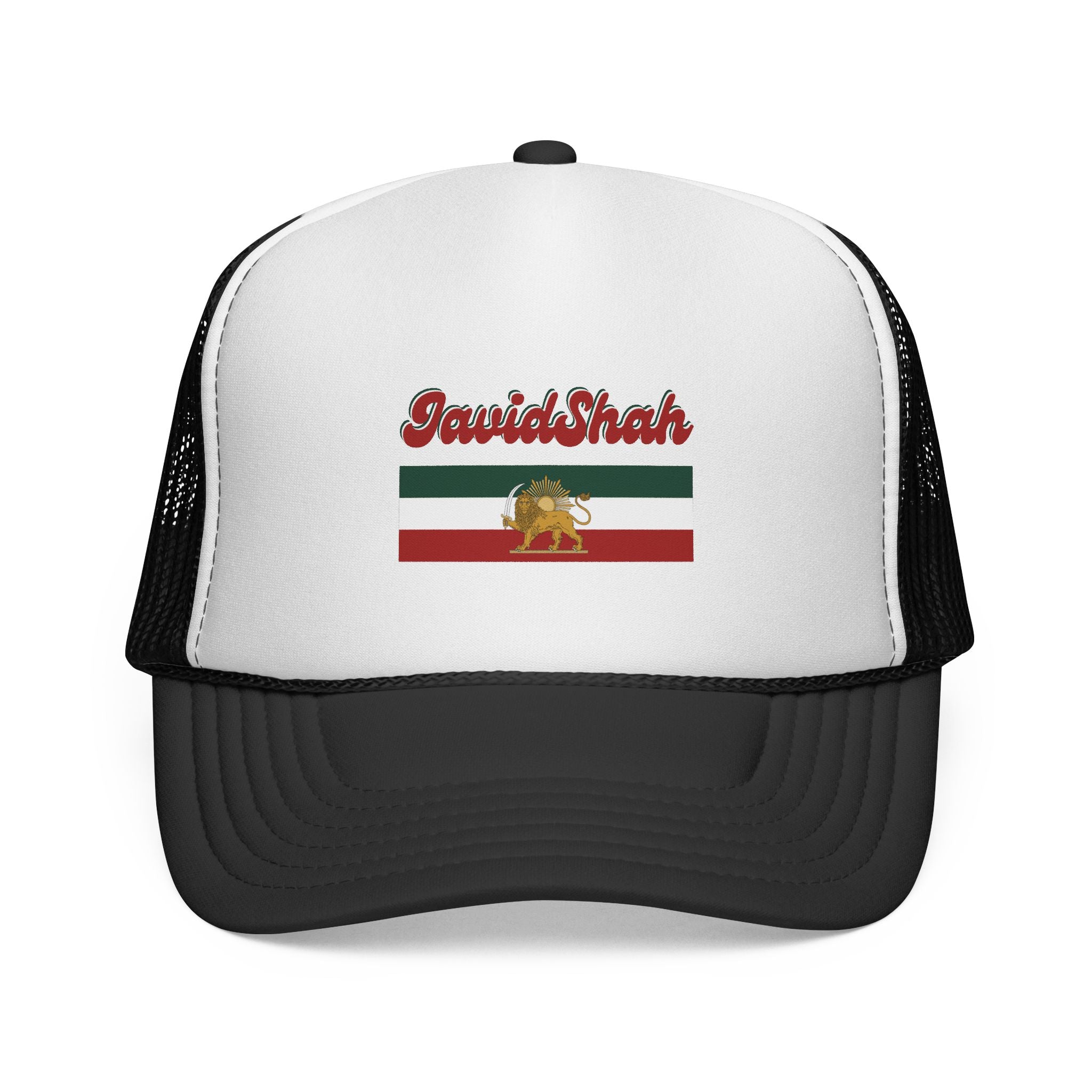 Iranian Lion Flag Trucker Cap - Retro Iran Pride Mesh Hat
