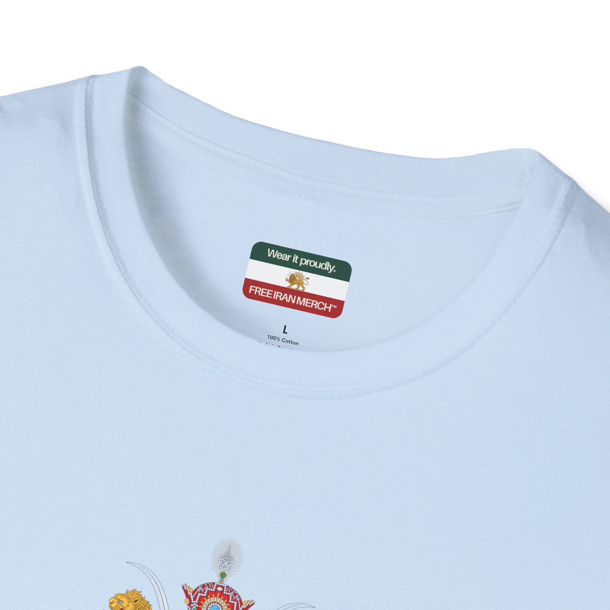 Pahlavi Monarchy Crest T-Shirt — Iran Imperial Emblem Tee