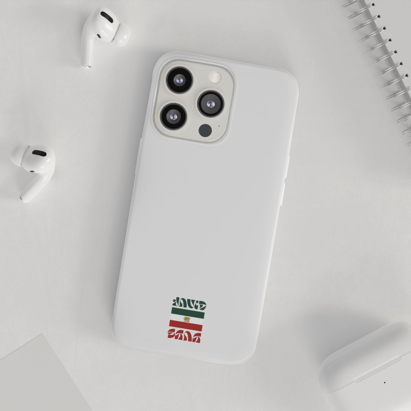 Minimal 'JavidShah' Clear Phone Case — Minimal Retro Stripe Accent