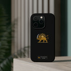 'JavidShah' Magnetic Impact-Resistant Case — Golden Lion and Sun Design