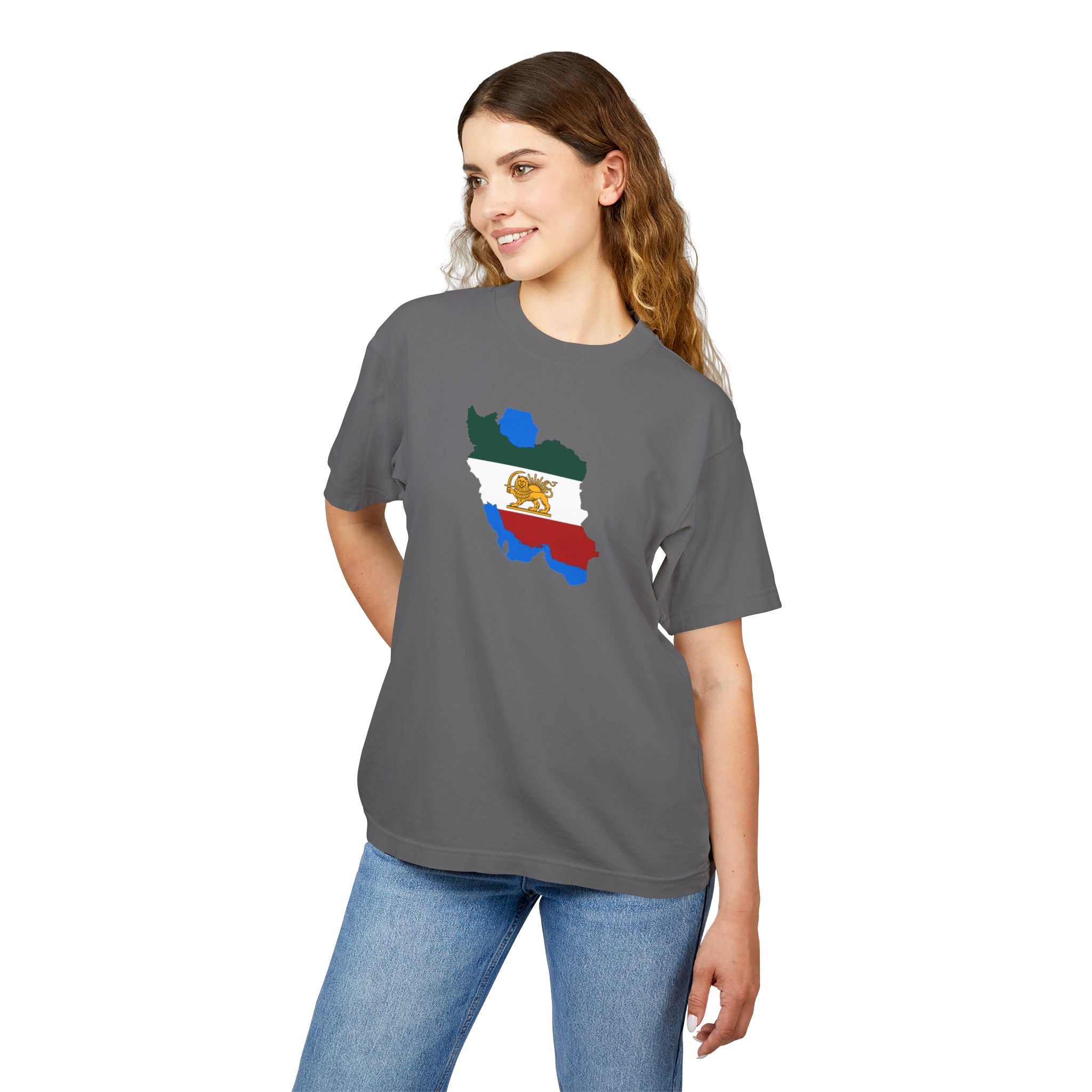 Iran Map with the Lion and Sun T-Shirt