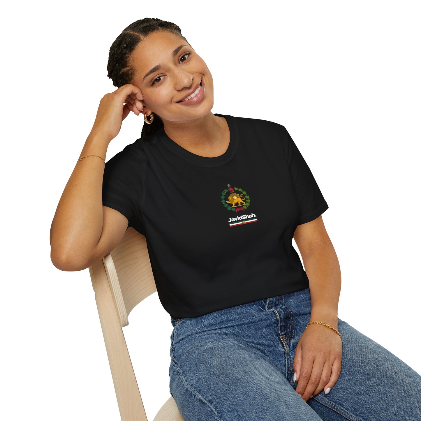 JavidShah Tee - Iran Monarchy Emblem Design T-Shirt