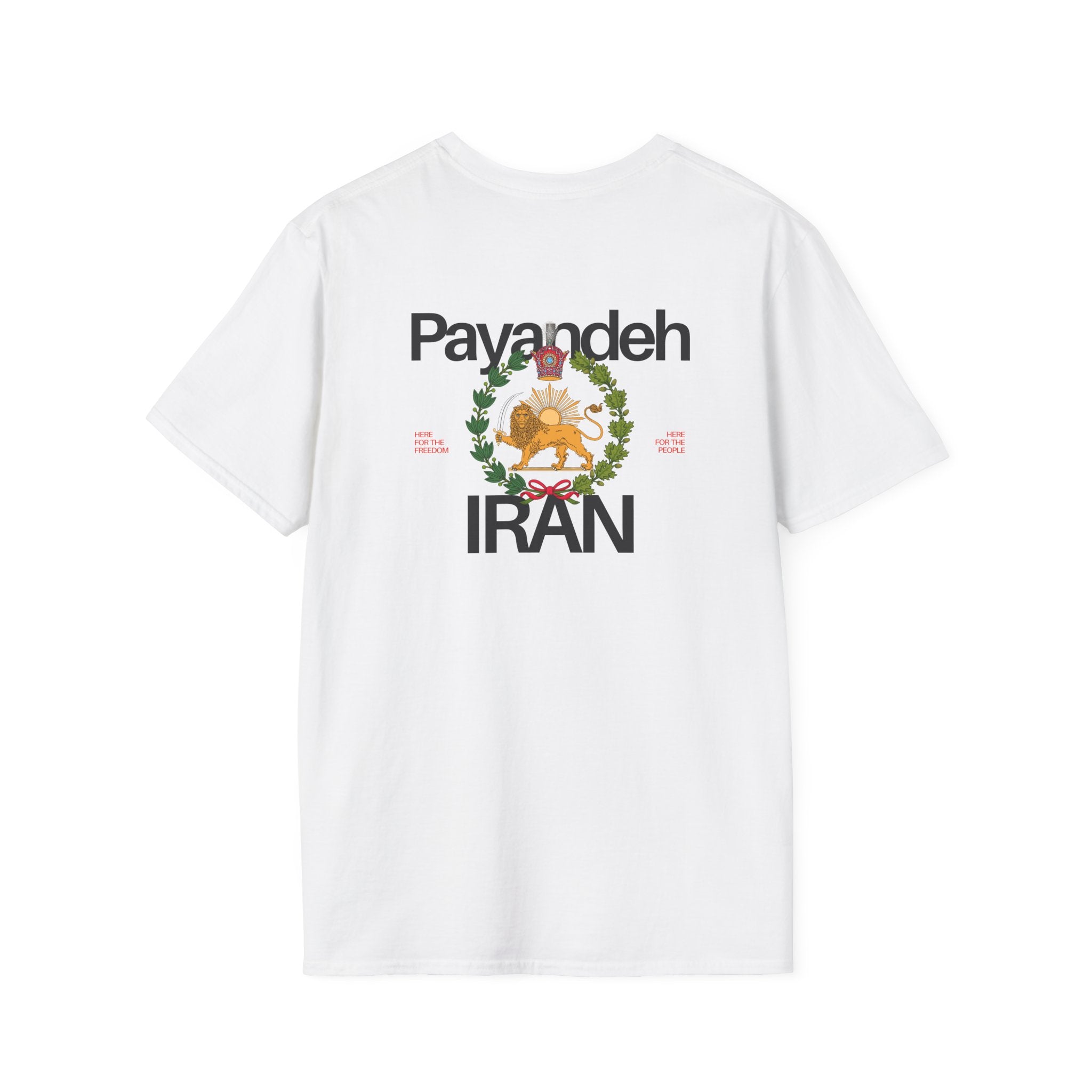 Vintage Lion & Sun Tee — "Payandeh Iran JavidShah" Prince Reza Pahlavi Tribute