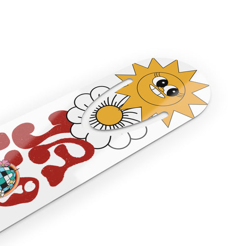 'JavidShah' Retro Design Bookmark — Groovy Sunshine Daisy Bookmark