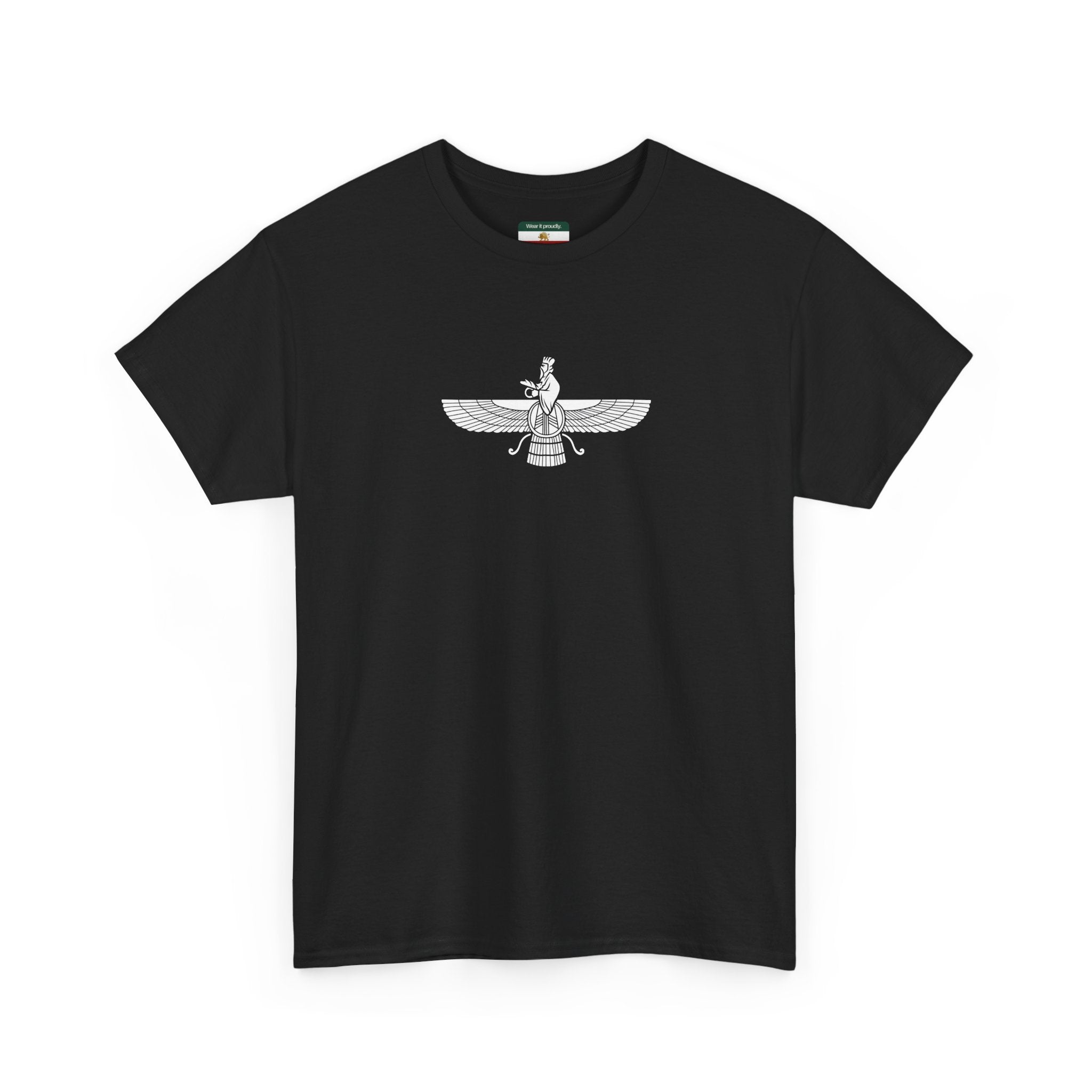 Faravahar Symbol T-Shirt - Persian Zoroastrian Winged Guardian Tee