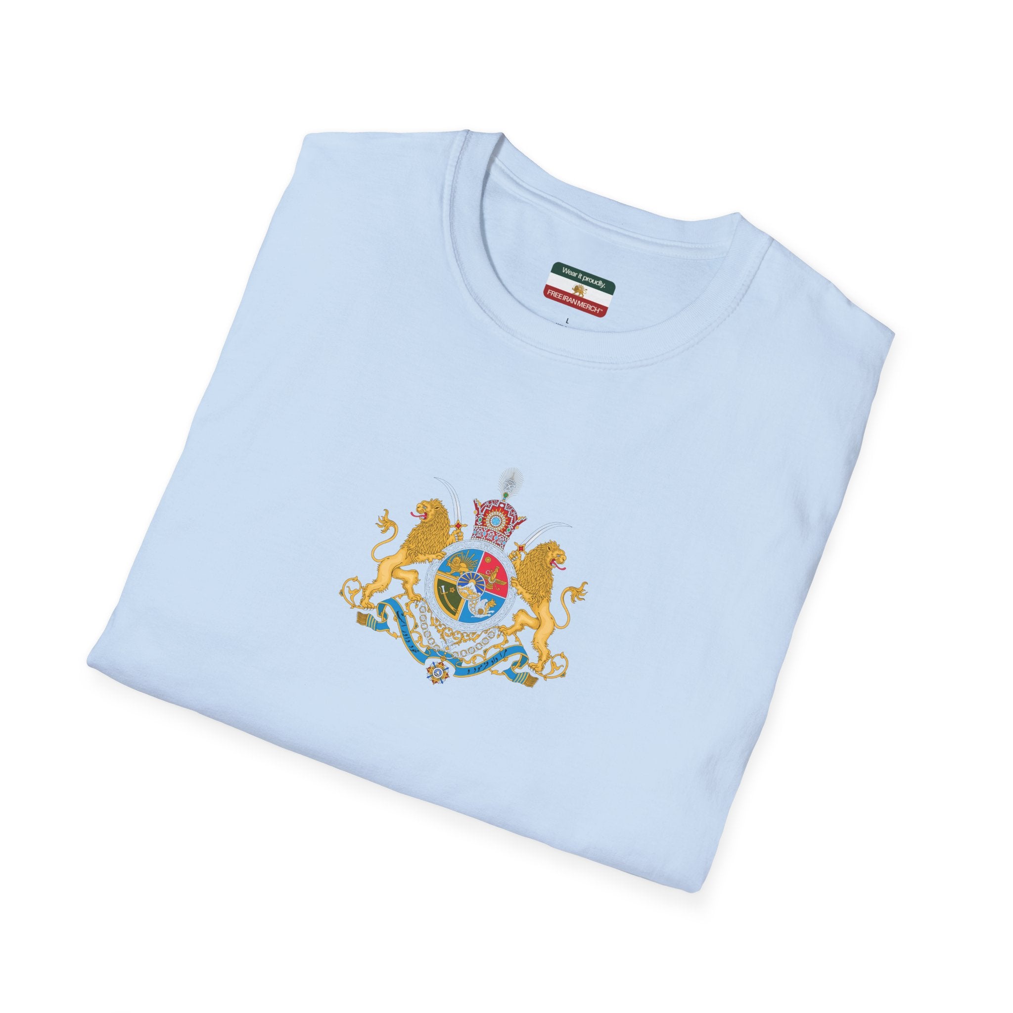 Pahlavi Monarchy Crest T-Shirt — Iran Imperial Emblem Tee