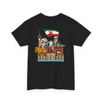 Iran Cute Chibi Style Collage Graphic Tee — Shah, Prince Reza Pahlavi & Iran Landmarks Travel T-Shirt