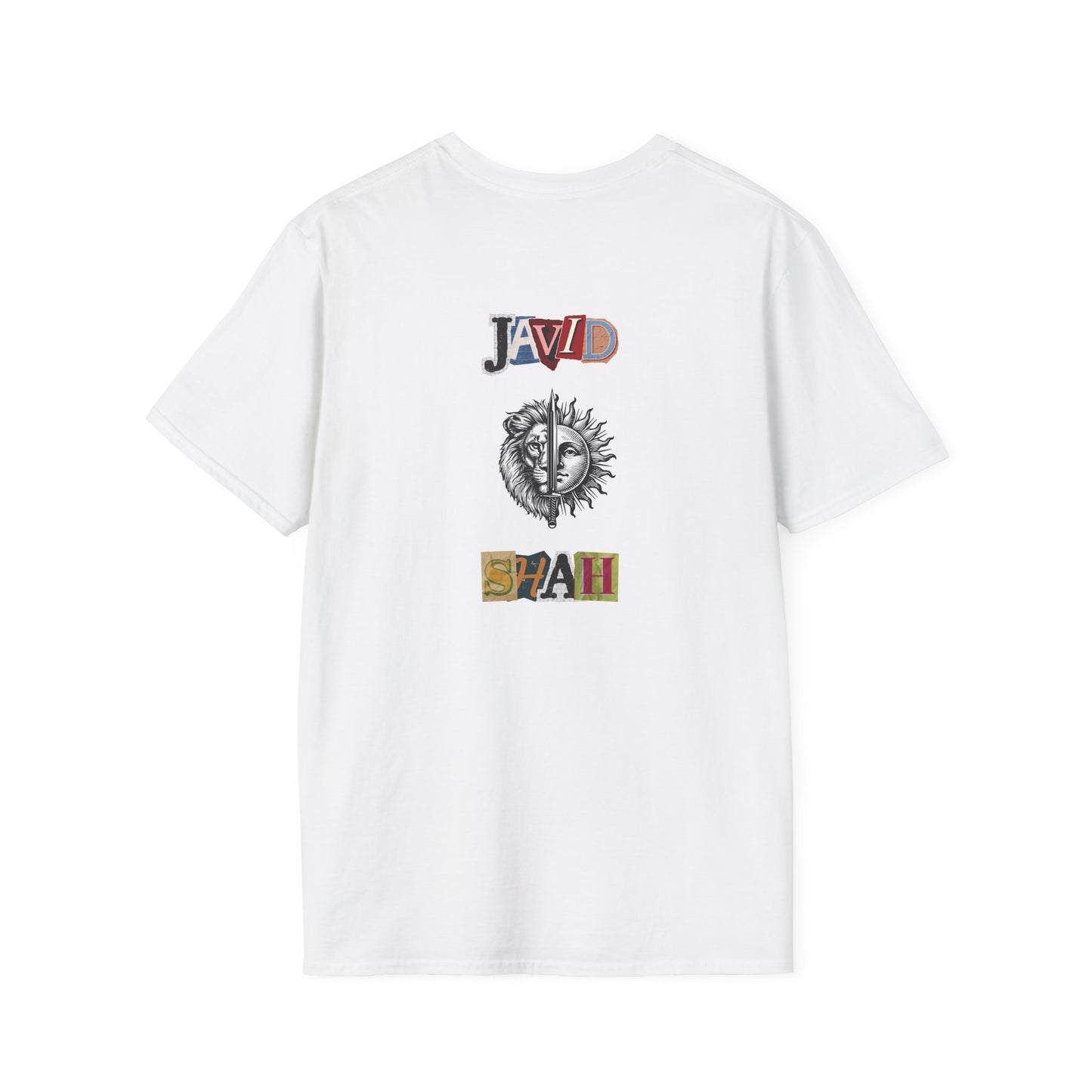 JavidShah Vintage Lion & Sun T-Shirt — Retro Letter Typography