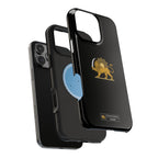 'JavidShah' Magnetic Impact-Resistant Case — Golden Lion and Sun Design