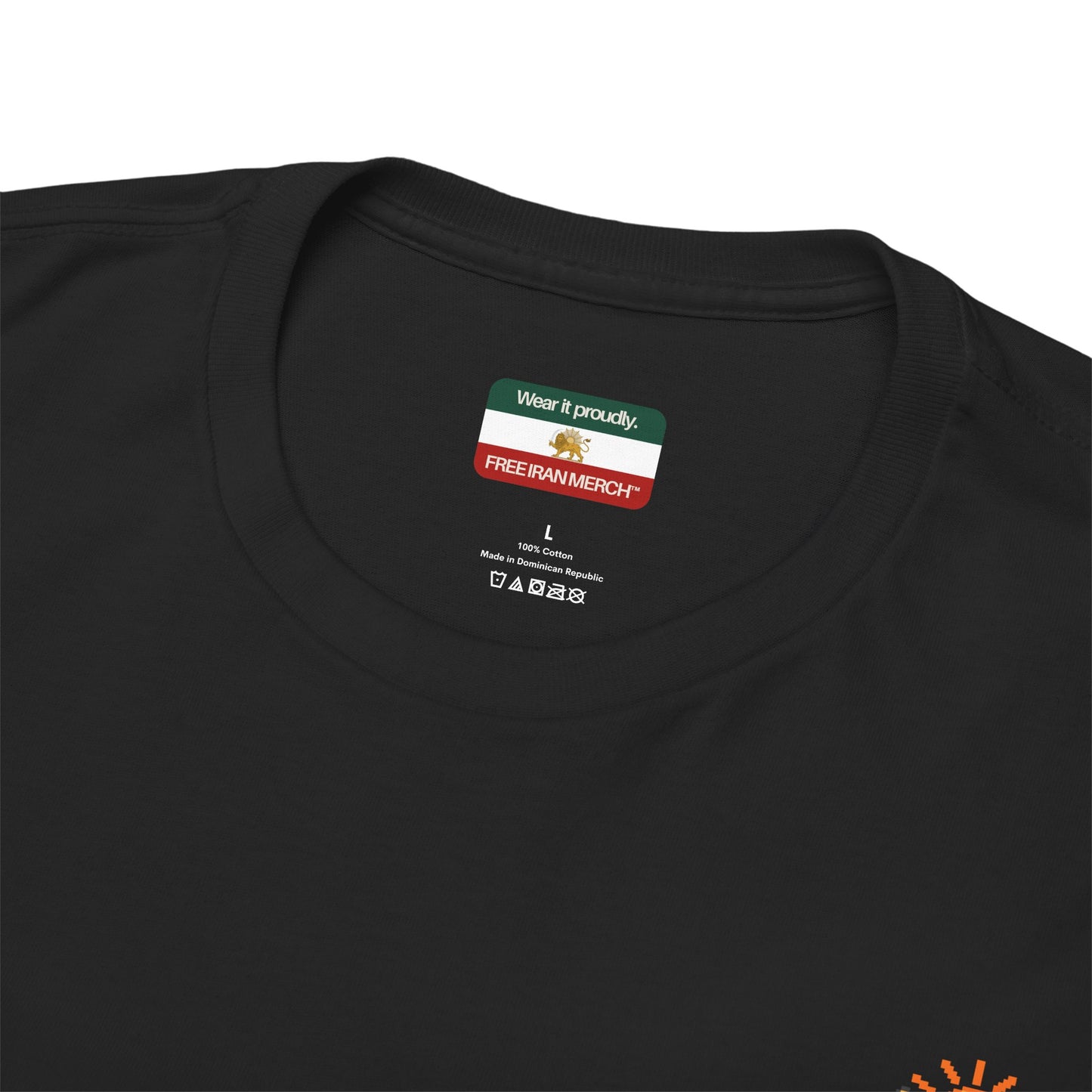 Iran Lion & Sun Pixel Tee — Iran Persepolis and Monarchy Royal Emblem Pixel Graphic T-Shirt