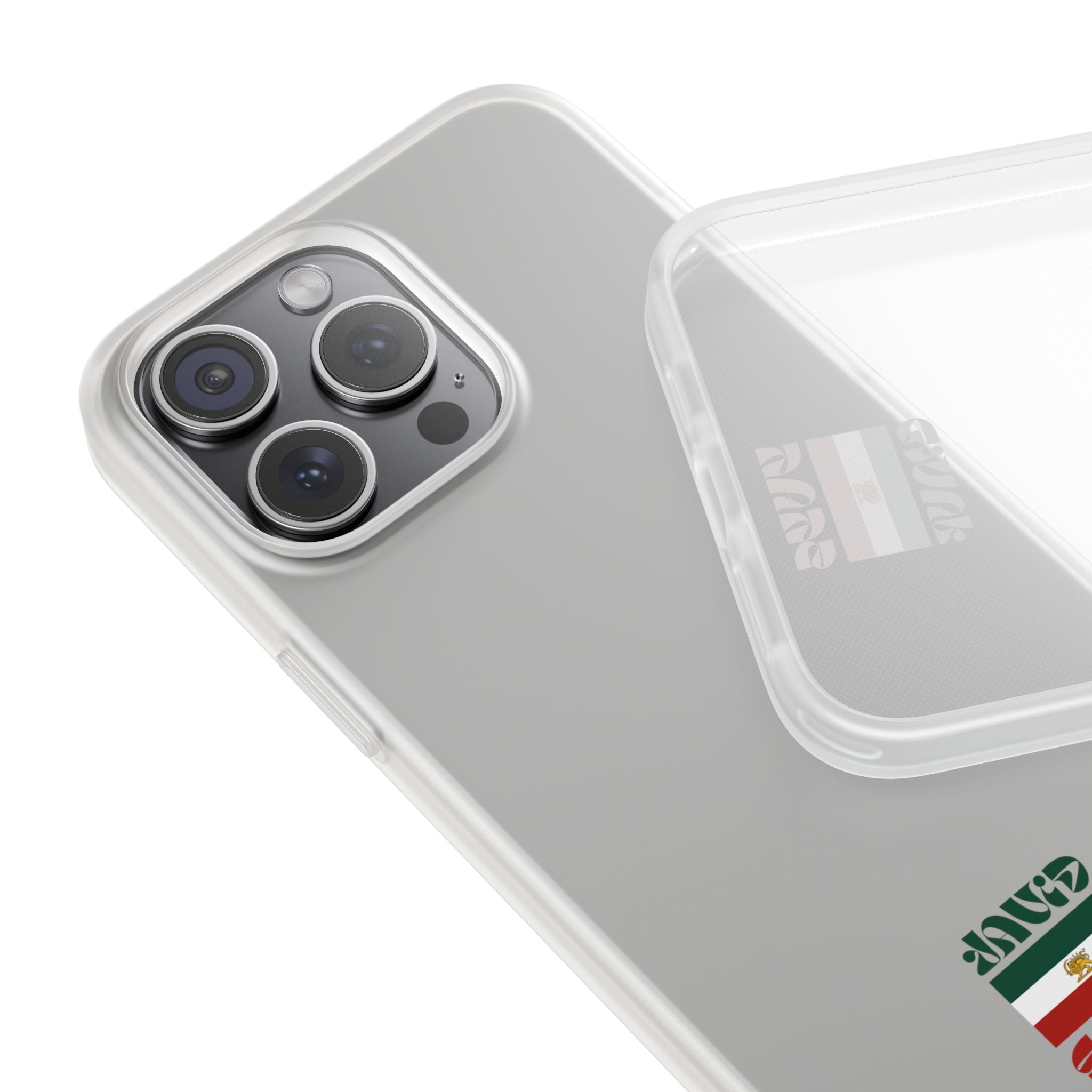 Minimal 'JavidShah' Clear Phone Case — Minimal Retro Stripe Accent