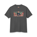 'Make Iran Great Again with Pahlavi' Floral Graphic Tee — Prince Reza Pahlavi Portrait T-Shirt