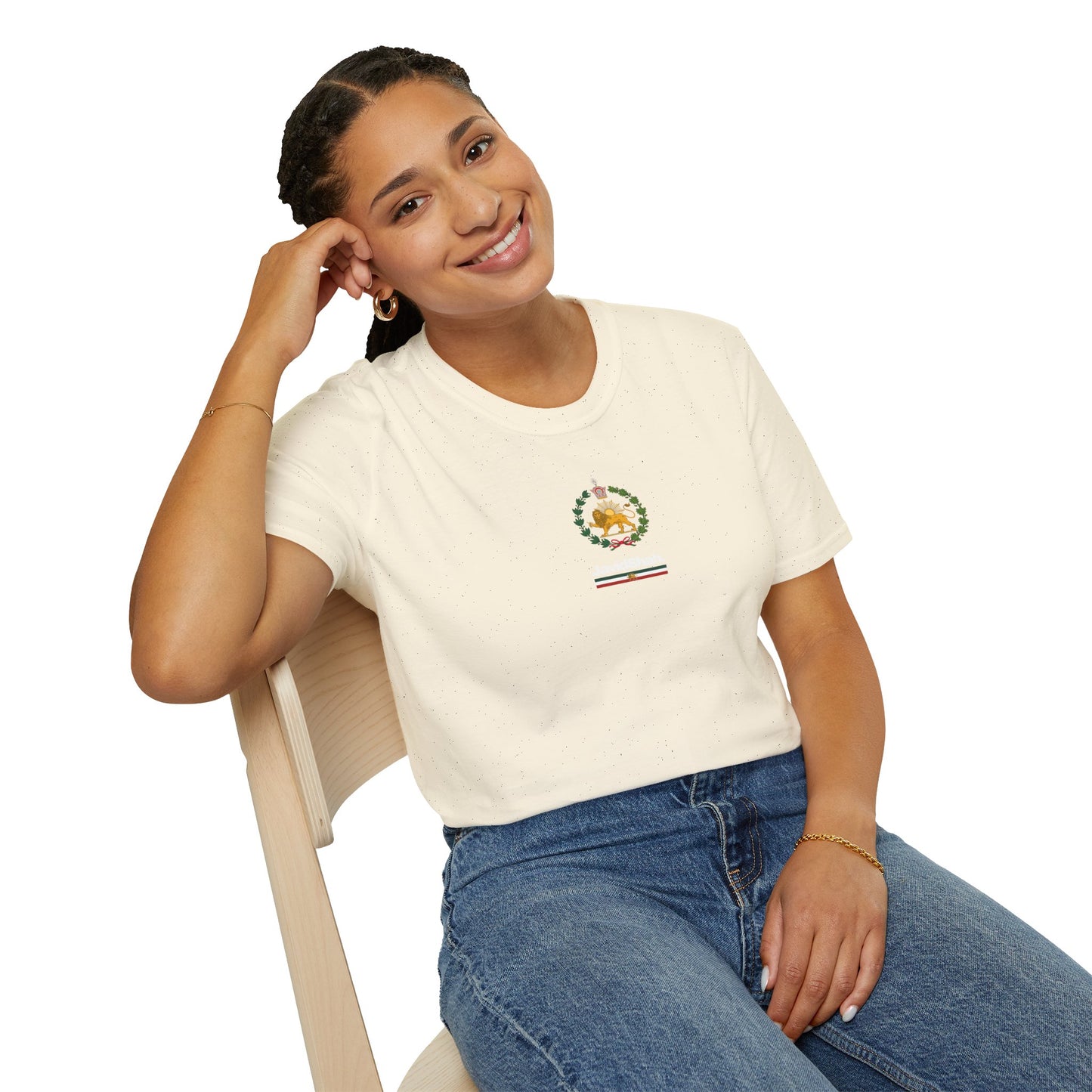JavidShah Tee - Iran Monarchy Emblem Design T-Shirt
