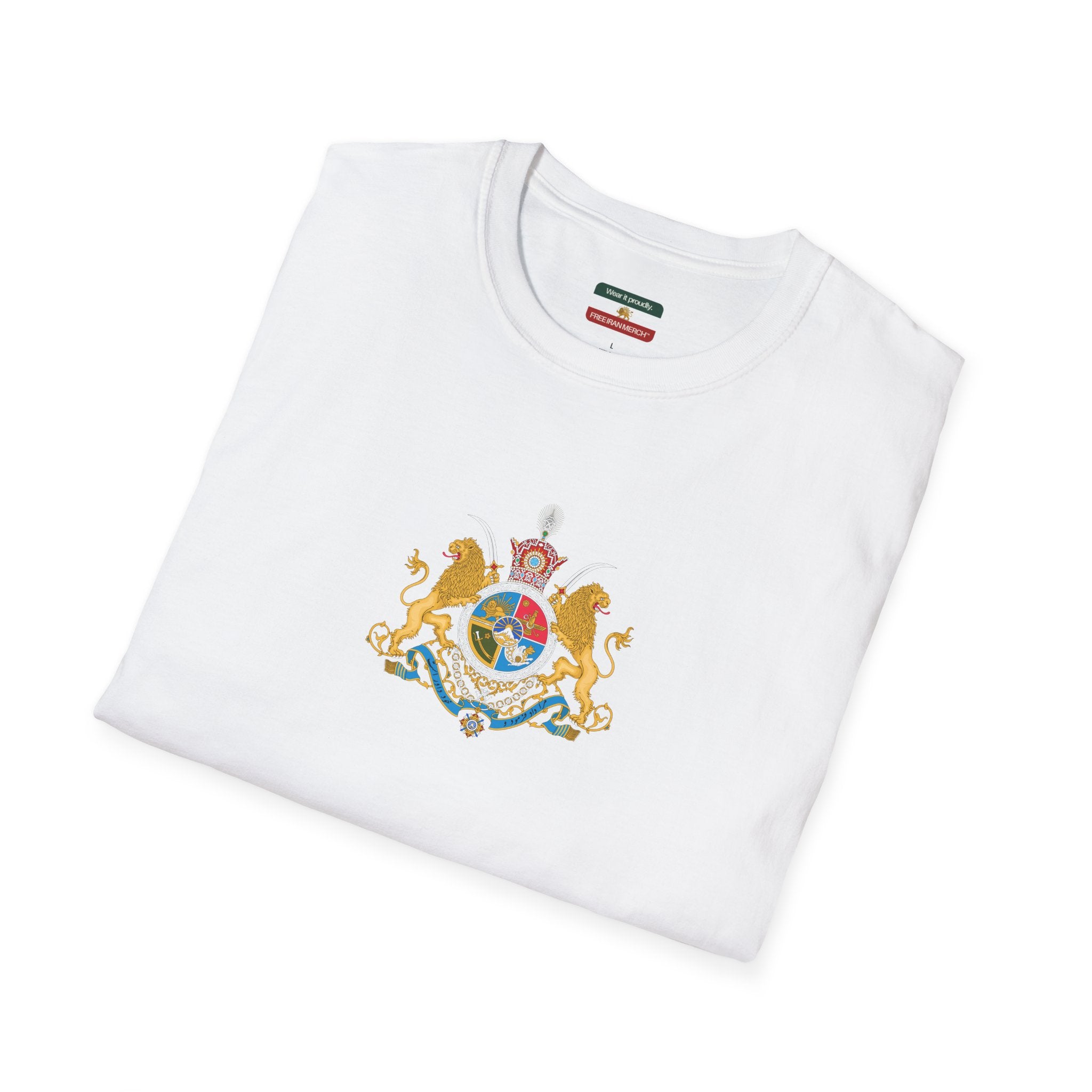 Pahlavi Monarchy Crest T-Shirt — Iran Imperial Emblem Tee