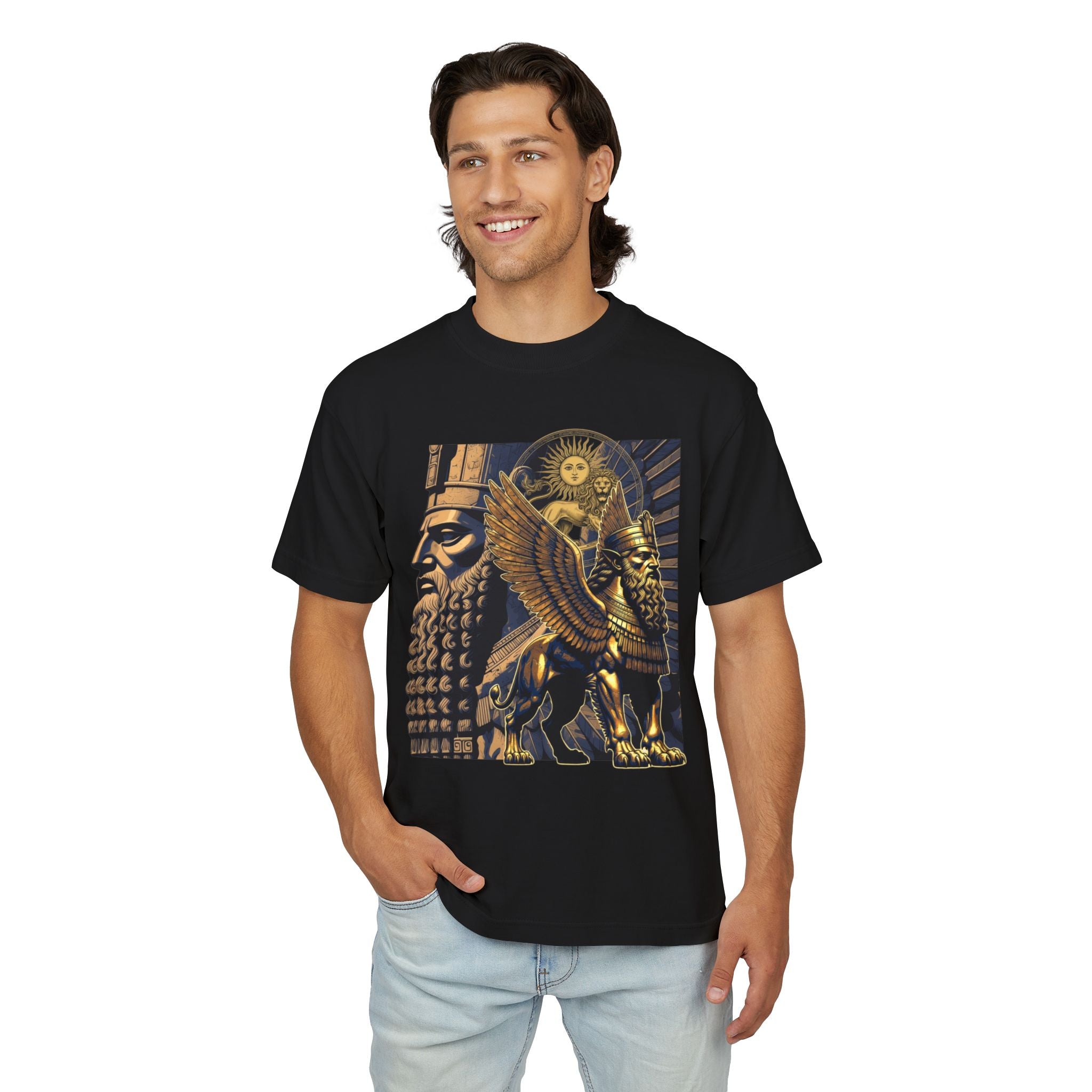 Achaemenid Persia Heritage Tee - Lion & Sun Persepolis Symbols