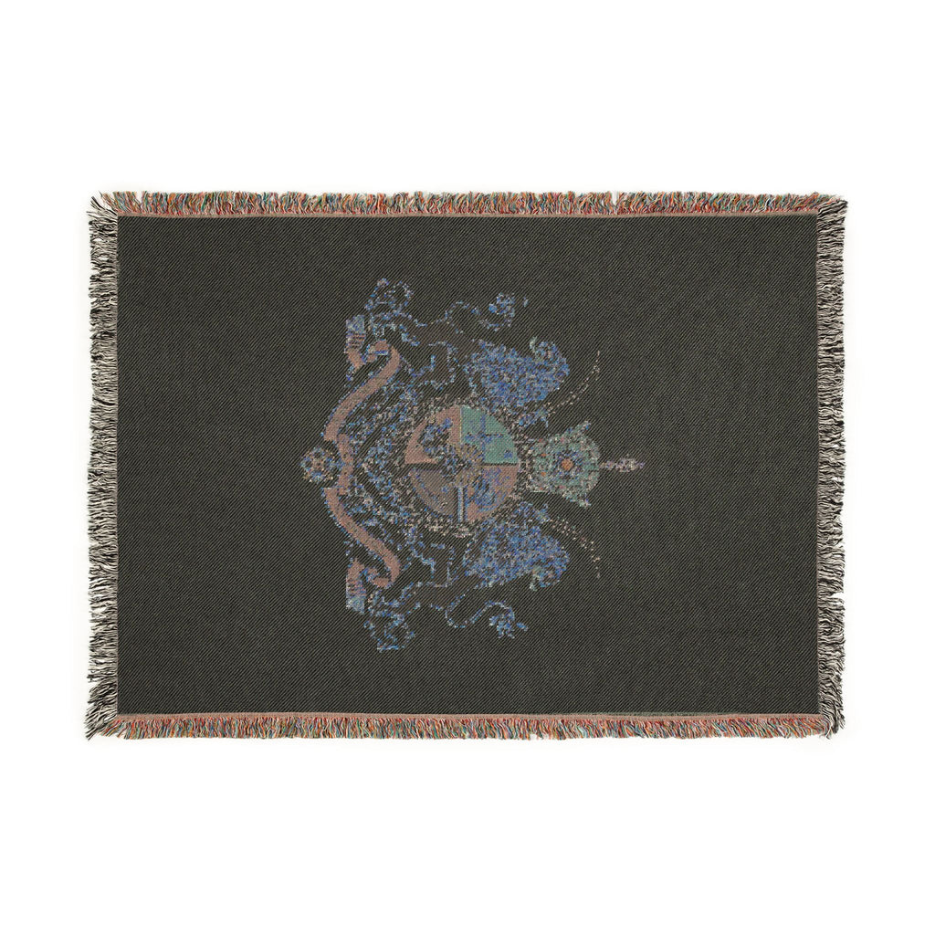 Iran Monarchy Crest Woven Blanket