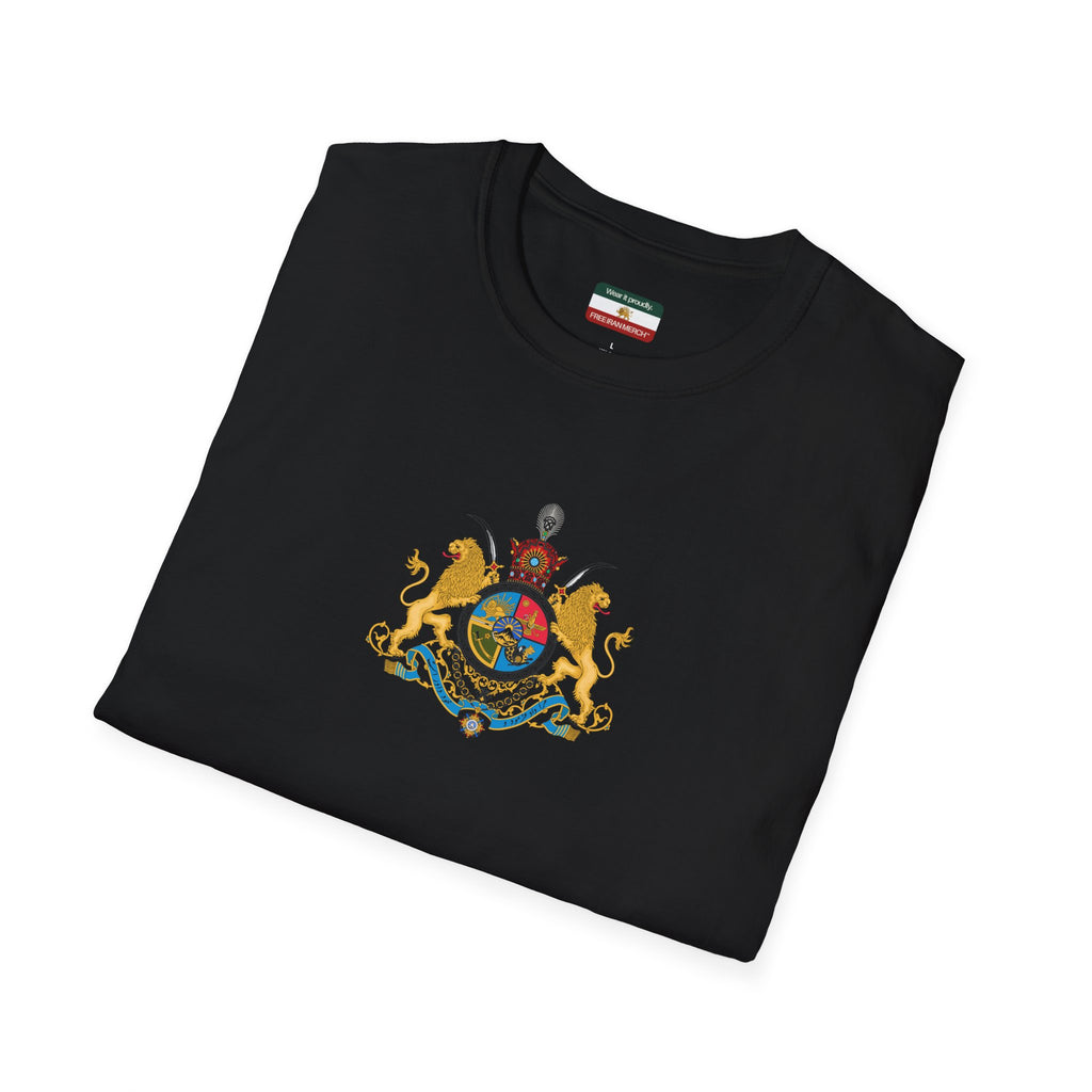 Pahlavi Monarchy Crest T-Shirt — Iran Imperial Emblem Tee