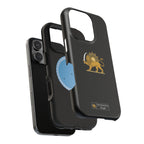 'JavidShah' Magnetic Impact-Resistant Case — Golden Lion and Sun Design
